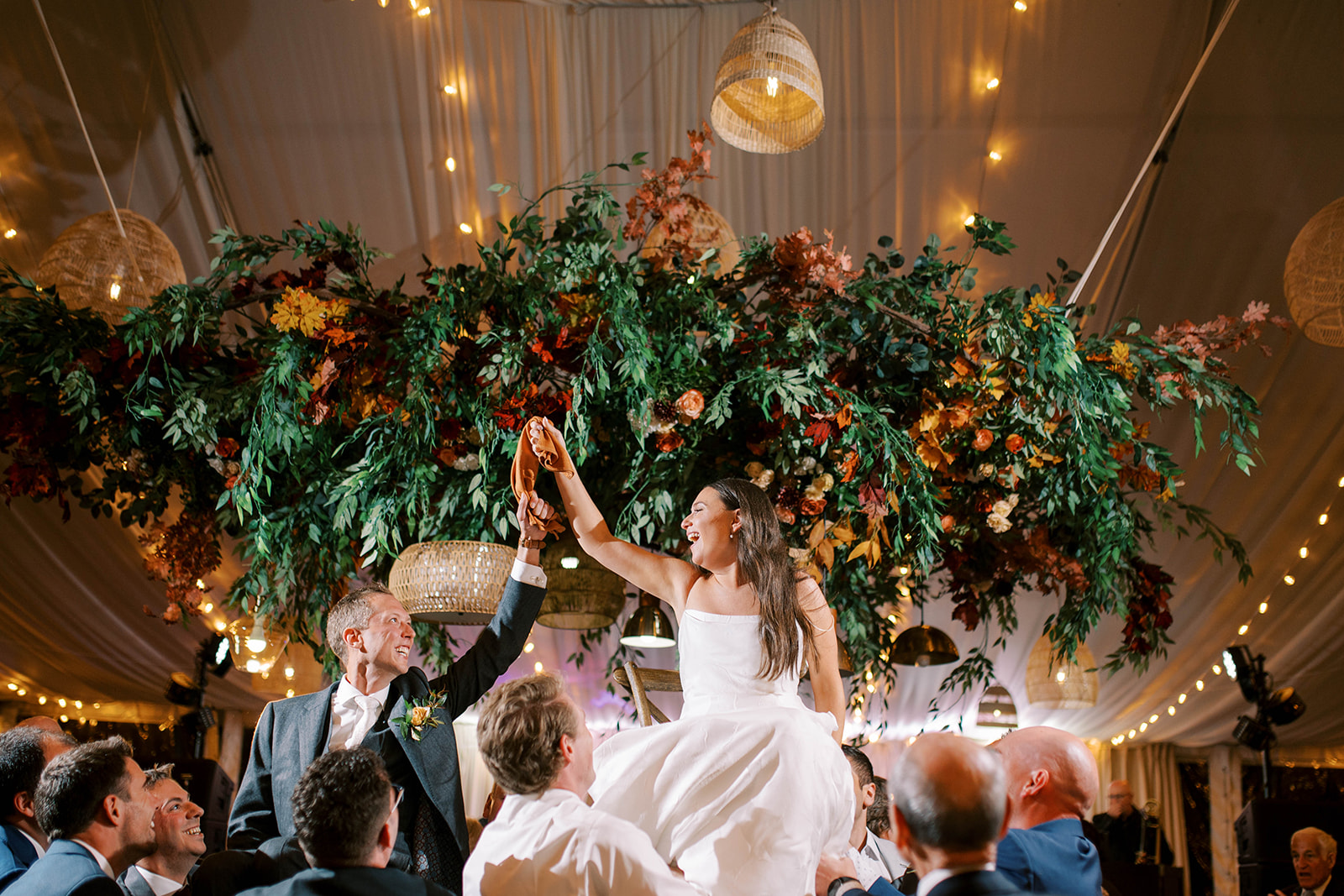 Hora on Dance Floor at Flying Diamond Ranch Weddings & Events Reception