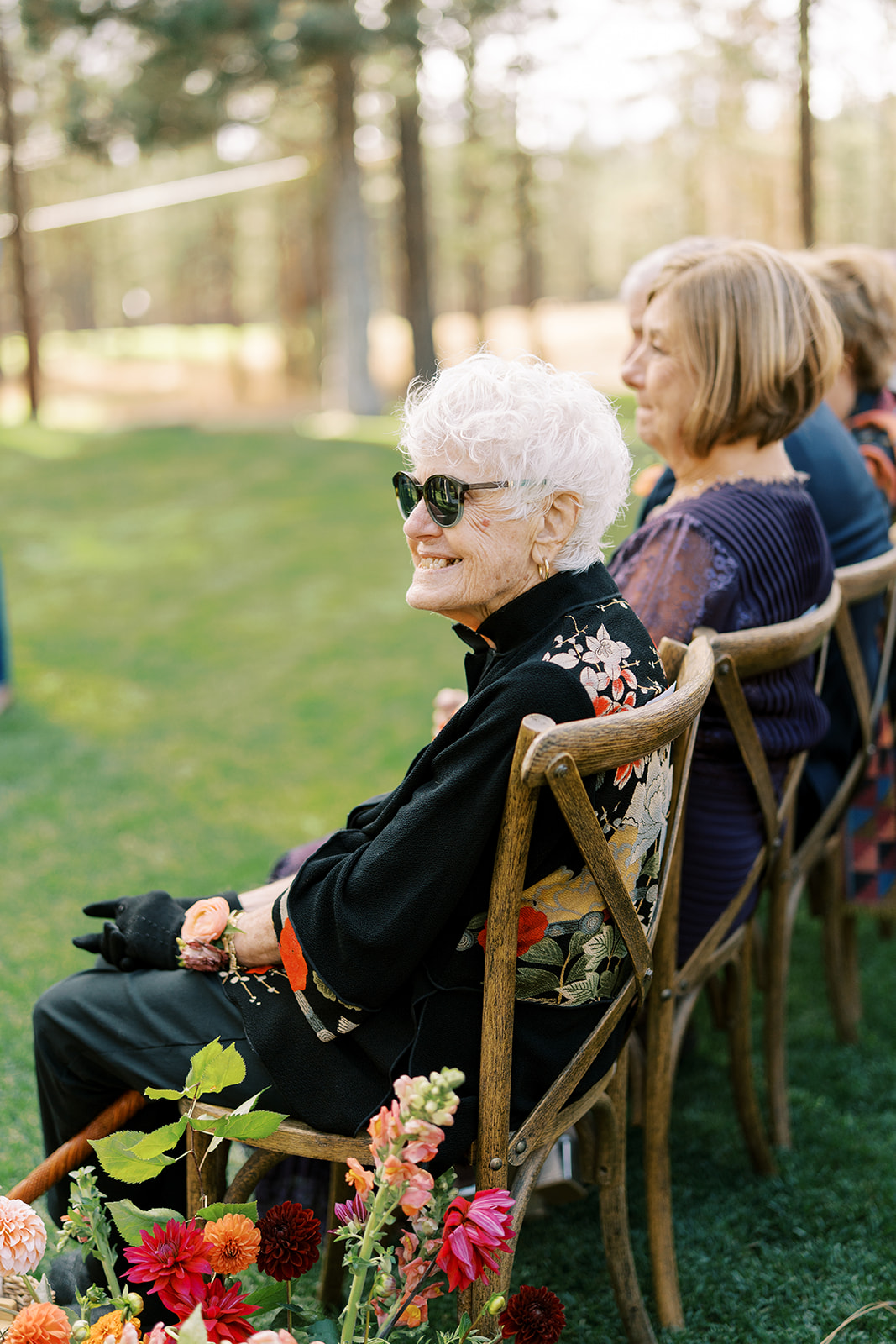 Grandparent at Chalet View Lodge Wedding Ceremony