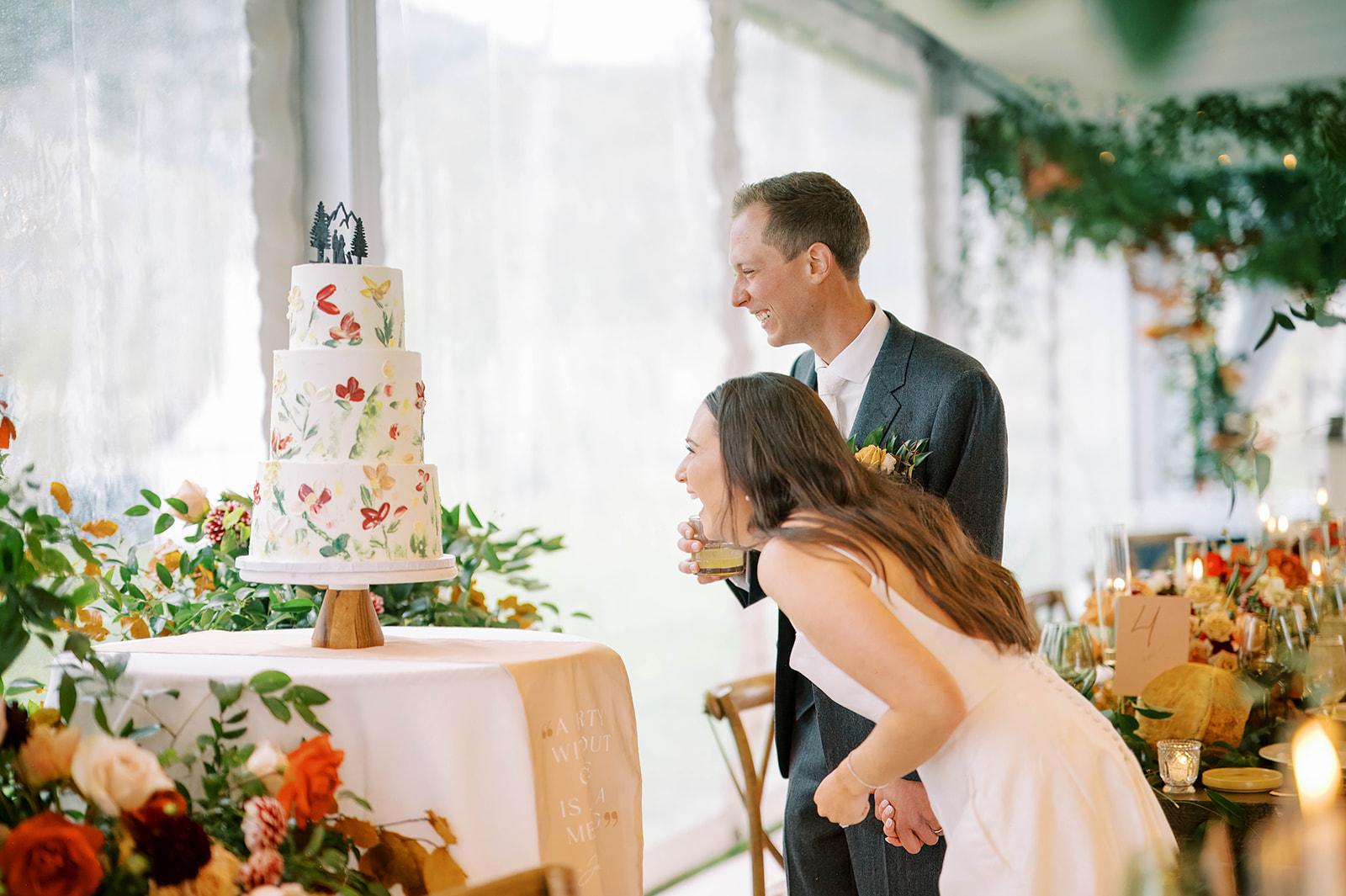 Tented Wedding Reception at Ranch Wedding Venue Colorado